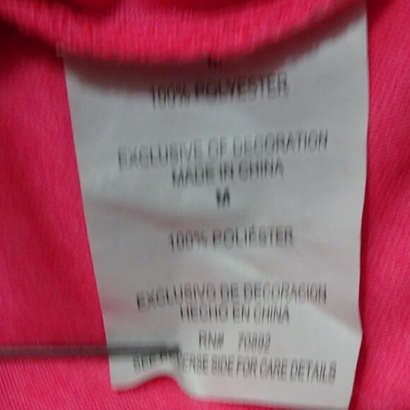 Layer 8 Quick Dry Pink Women's Tank Top Medium - Picture 5 of 6